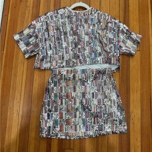 Anna Grace Colorful Sequin Short Sleeve Tee